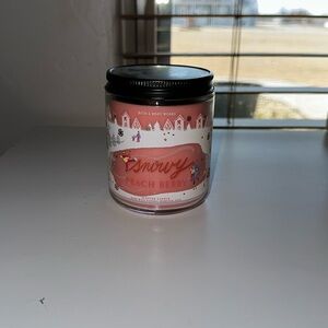 SNOWY PEACH BERRY bath and body works single wick